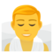 Man in Steamy Room emoji on Emojione